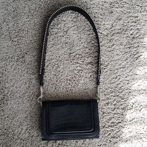 Zara studio collection croc embossed bag
